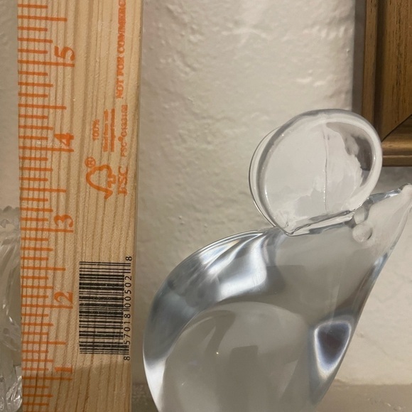 Vintage Maleras Sweden Blown Glass Mouse Figurine Signed - Picture 6 of 6